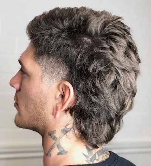 Burst Fade Mullet