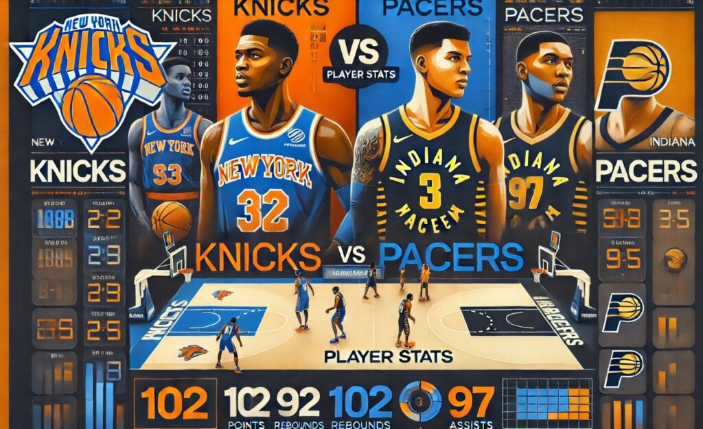 Knicks vs Pacers Match Player Stats